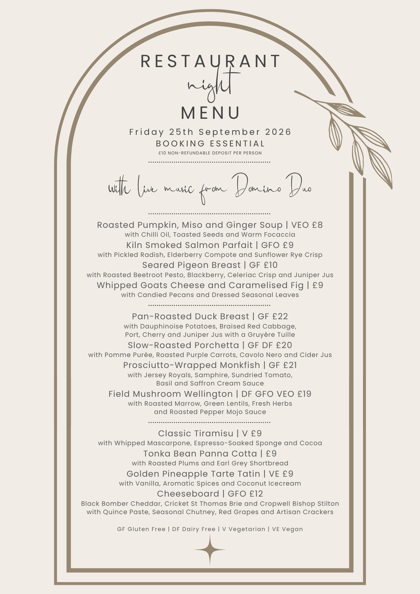 Restaurant Night – August
