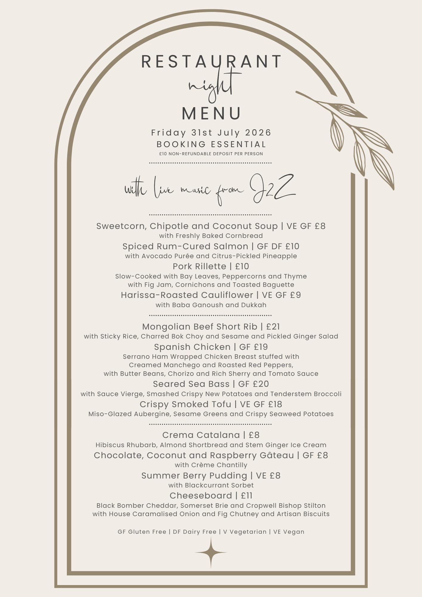 Restaurant Night – July